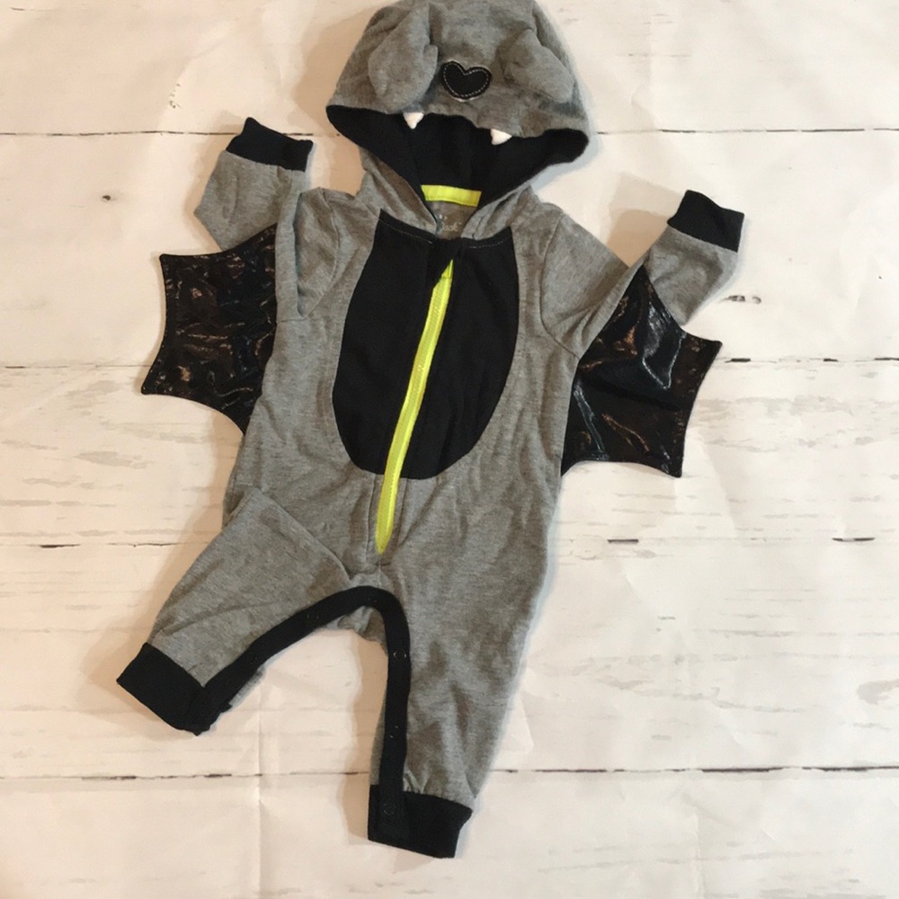 Baby Bat hooded romper